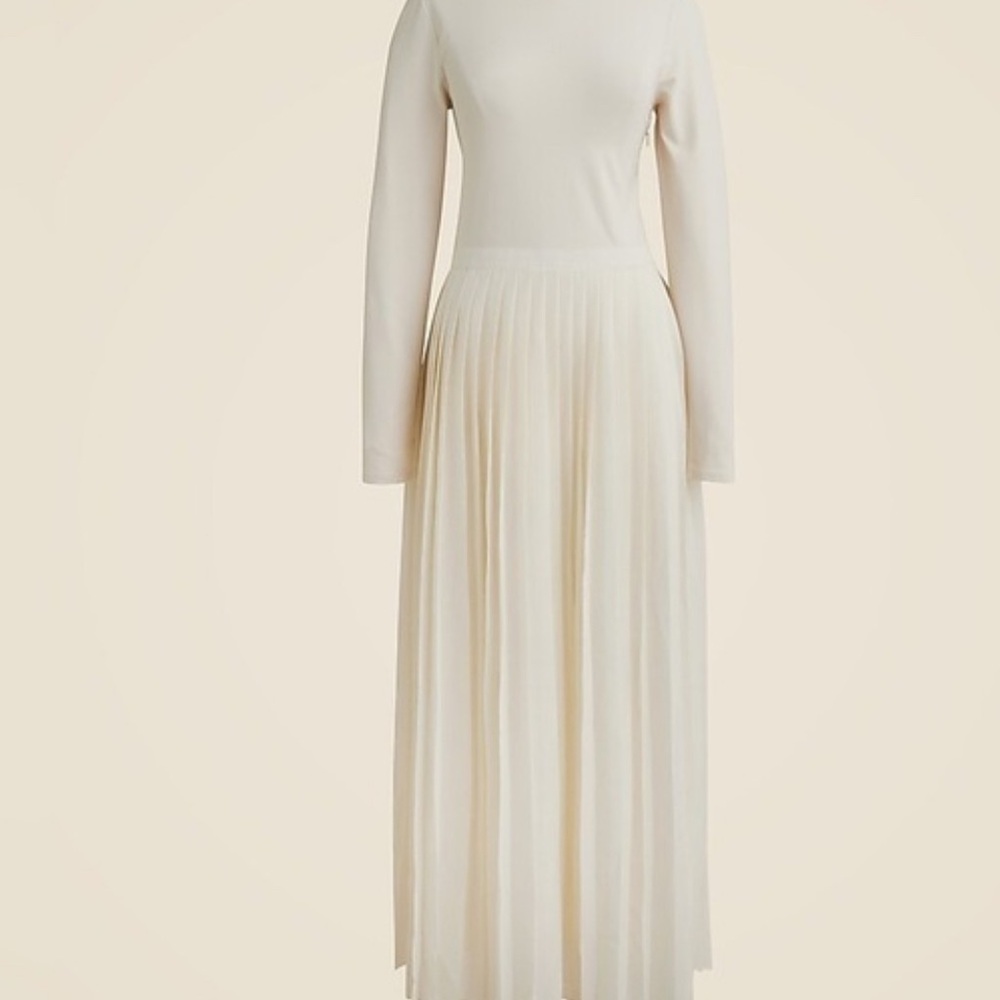 Elegant Cream Long Sleeve Dress J Crew